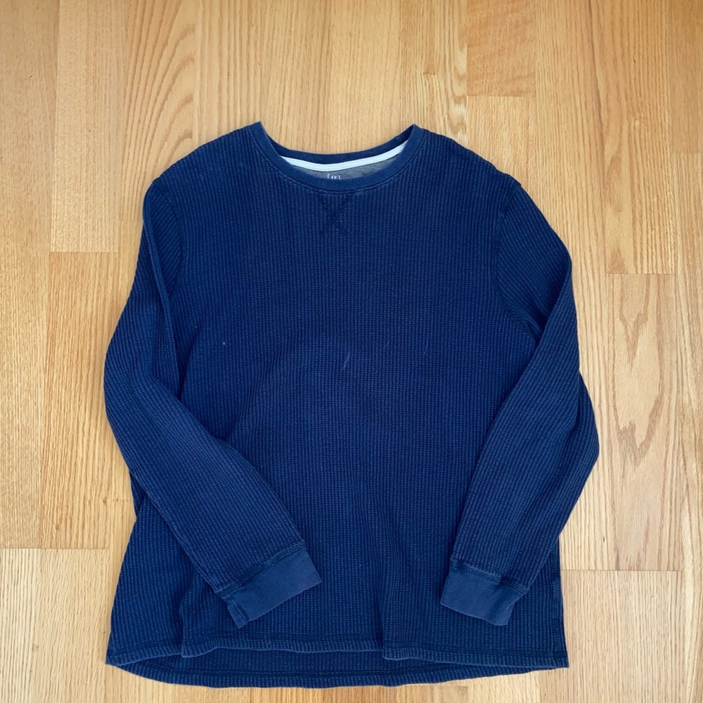 Dark blue cozy long sleeve, great for fall!